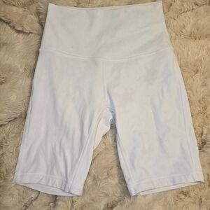 Lululemon Athletica White Athletic Shorts